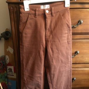 Everlane straight leg crop rust regular